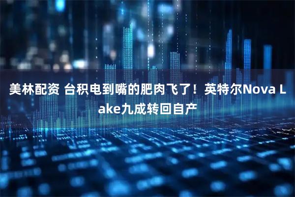 美林配资 台积电到嘴的肥肉飞了!英特尔Nova Lake九成转回自产